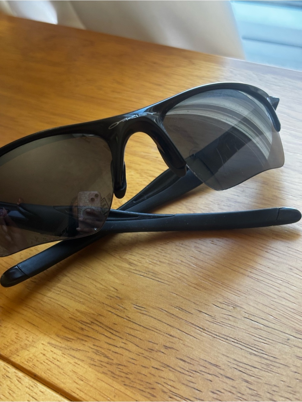 Oakley Men’s Black Frame with Grey Mirrored Lenses Sport Sunglasses - Picture 14 of 14